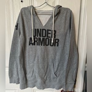 under armour v-neck gray sweatshirt